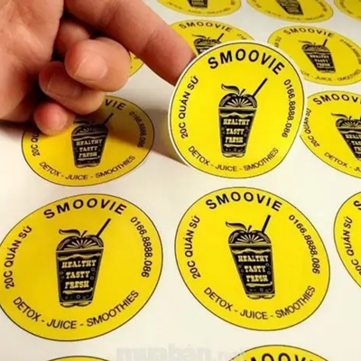 In tem nhãn giấy, sticker, decan thiết kế theo yêu cầu